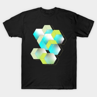 Network cubes and shapes T-Shirt